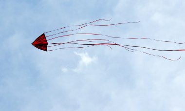 A kite in the sky clipart
