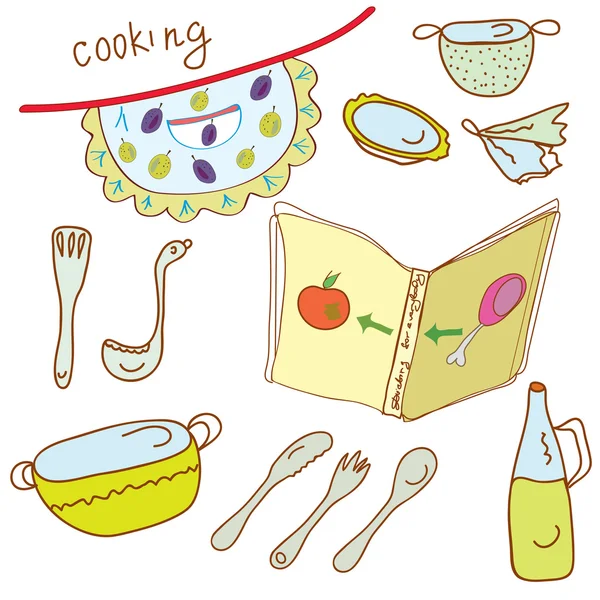 Juego de cocina — Archivo Imágenes Vectoriales