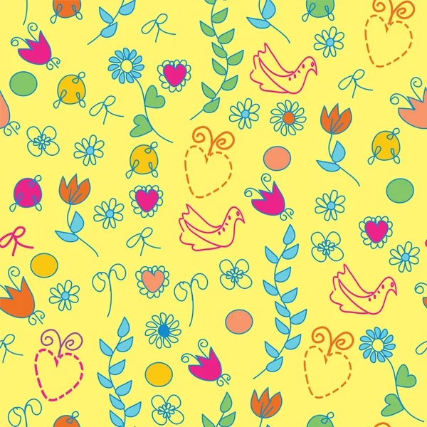 Funny bright seamless pattern — Stock Vector