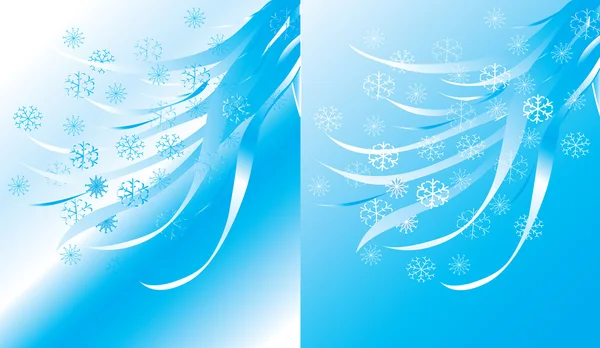 Winter backgrounds with snow — Stock Vector