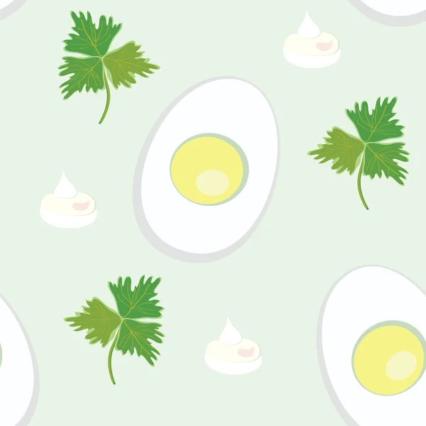 Bezešvé vzor s vejcem — Stockový vektor