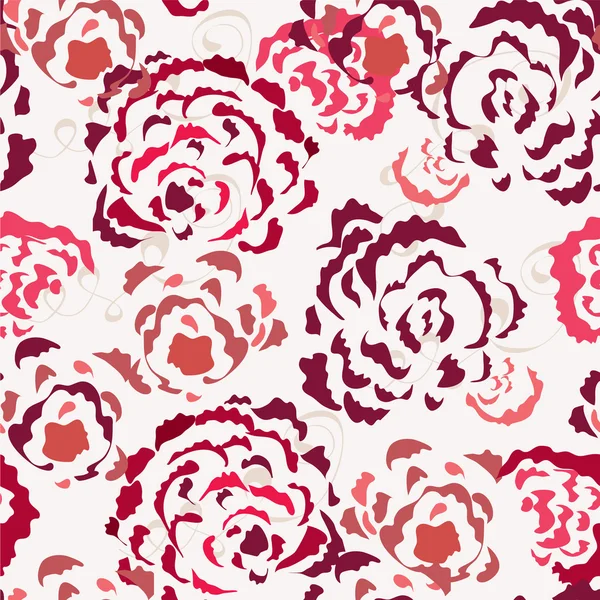 Roses seamless wallpaper — Stock Vector