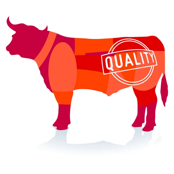Kvalitetsnötkött — Stock vektor