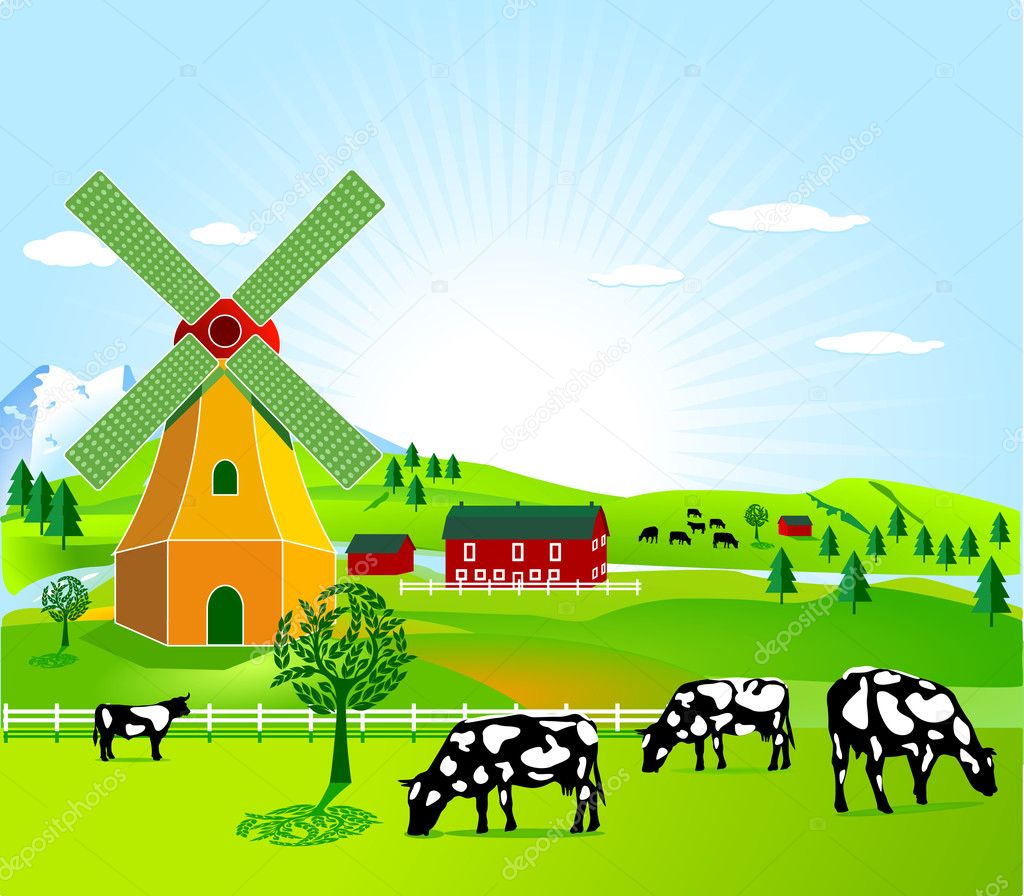 Wind mill and agriculture
