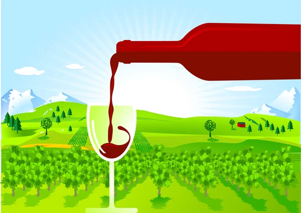 Виноградарство — стоковий вектор