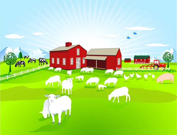 Ζώα αγροκτήματος — Διανυσματικό Αρχείο