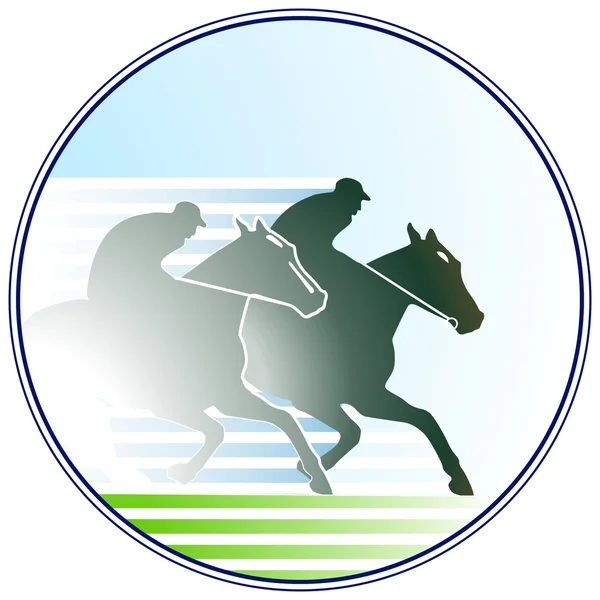 Horse-racing sign — Stock Vector