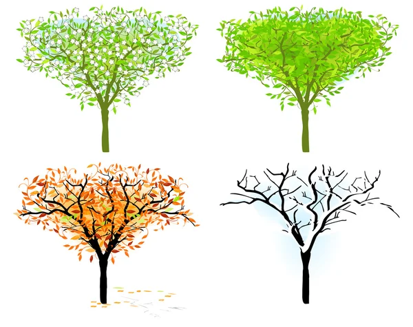 Strom v sezóně — Stockový vektor