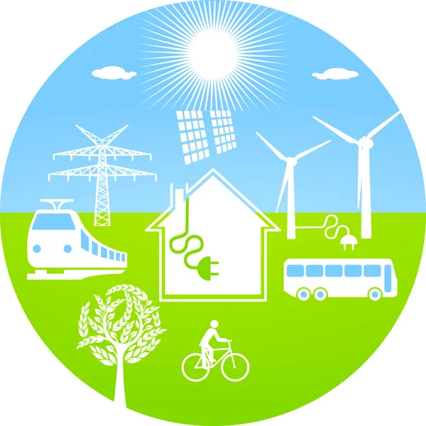 Énergie écologique — Image vectorielle