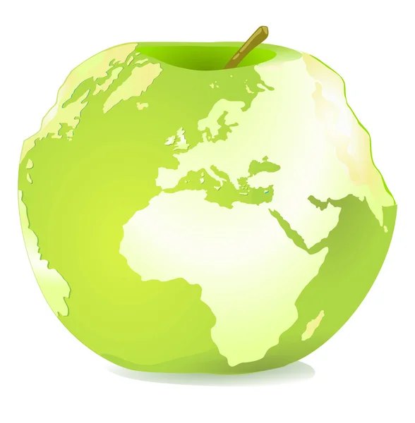Monde Pomme — Image vectorielle