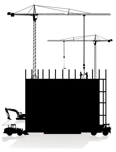 Construction Site — Stock Vector