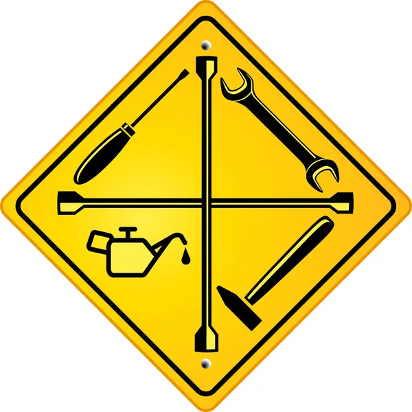 Znak Sklep Naprawa Samochodu — Wektor stockowy