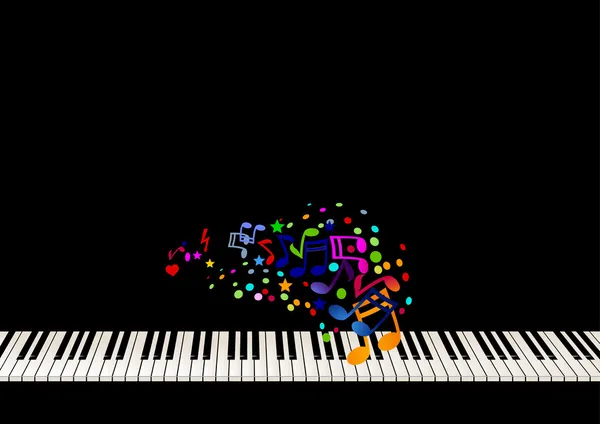 Πιάνου φύλλο μουσική — Διανυσματικό Αρχείο