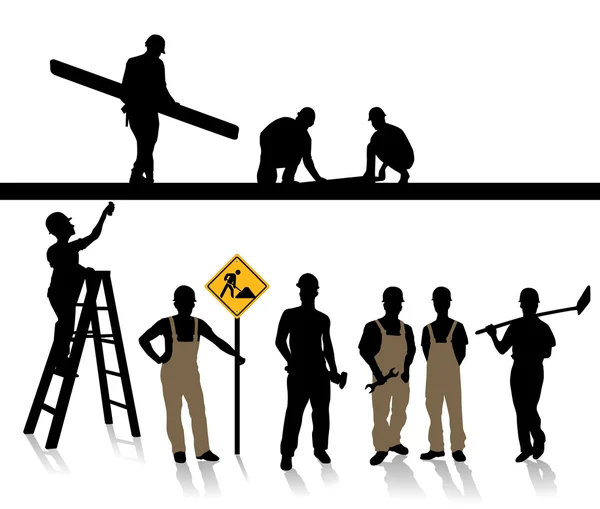 Bauhandwerk Bauunternehmer — Stockvektor
