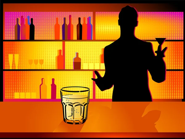 Discoteca Barman — Archivo Imágenes Vectoriales