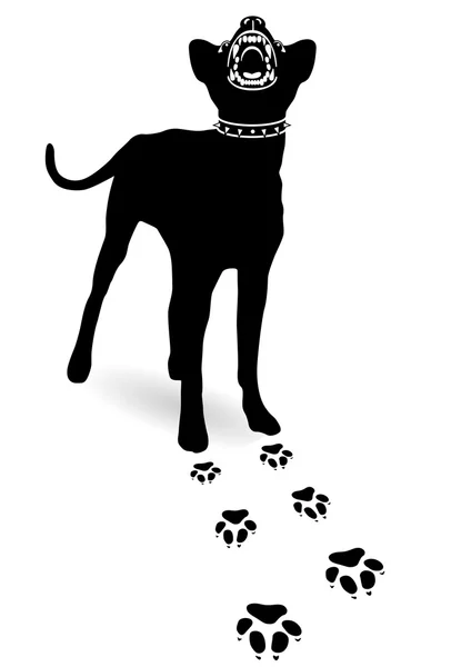 Обережність небезпечні собака — стоковий вектор