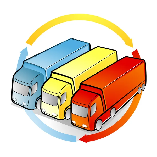 Logistik und Transport — Stockvektor
