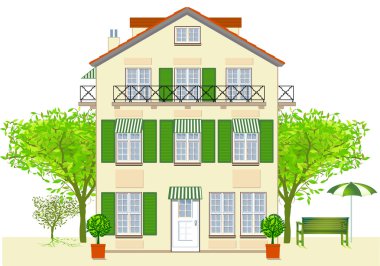 House, Hotel, Bistro clipart