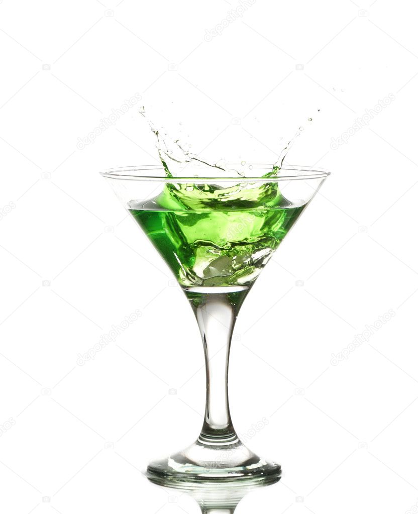 Green martini cocktail — Stock Photo © merznatalia 5236581