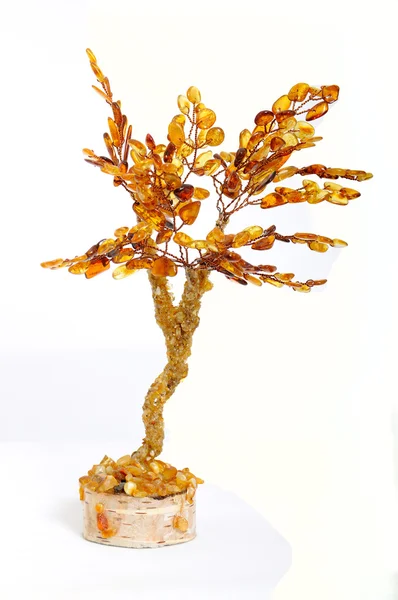 Dekorativní strom Amber — Stock fotografie
