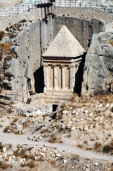 Prophets Revenge Tomb Zechariah Kidron Valley Jerusalem — Stock Photo, Image