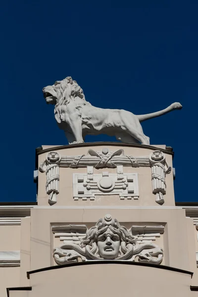 Detail of Art Nouveau (Jugenstil) building — Stock Photo, Image