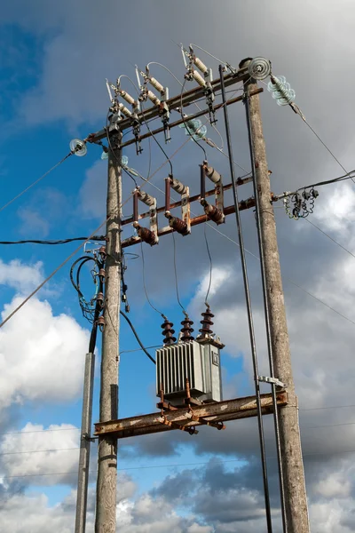 Subestação de transformador elétrico — Fotografia de Stock