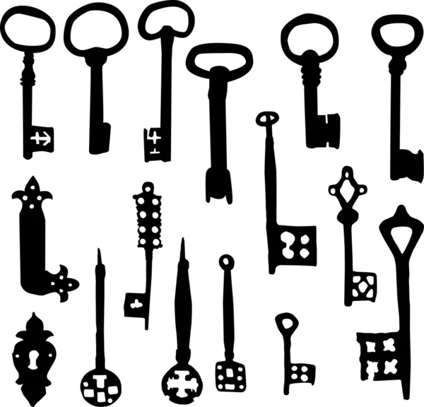 Старі ключі — стоковий вектор