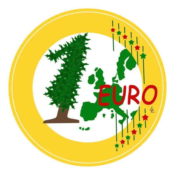 Christmas Euro — Stock Photo, Image