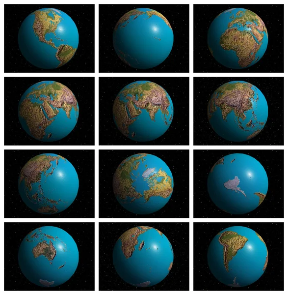 Мать Земля в 3D — стоковое фото