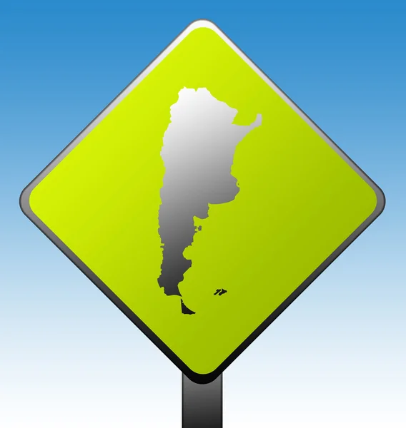 Znak drogowy Argentyna — Zdjęcie stockowe