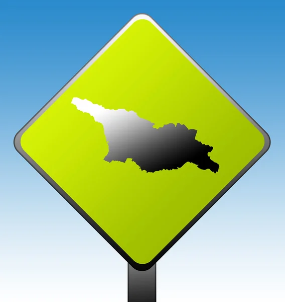 Geórgia sinal de estrada — Fotografia de Stock