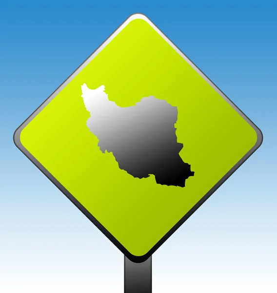 Iran road sign — Stock Photo, Image