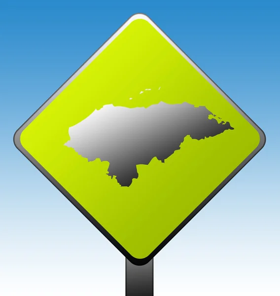 洪都拉斯道路标志 — 图库照片