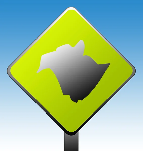 New Brunswick province road sign — Stock Photo, Image