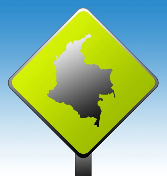 Kolumbianisches Verkehrszeichen — Stockfoto