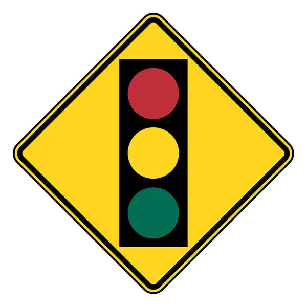 Traffic-light signaal teken — Stockfoto