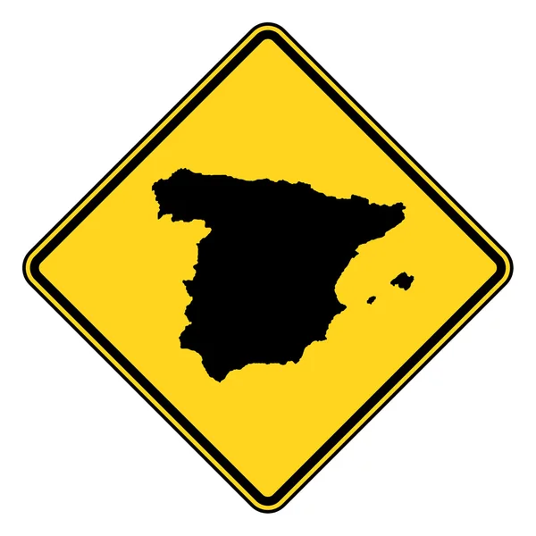 Spanien vejskilt - Stock-foto