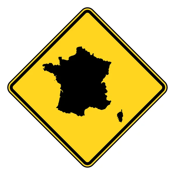 Francia señal de tráfico —  Fotos de Stock