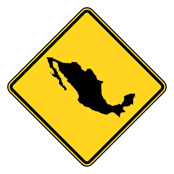 Дорожный знак Мексики — стоковое фото