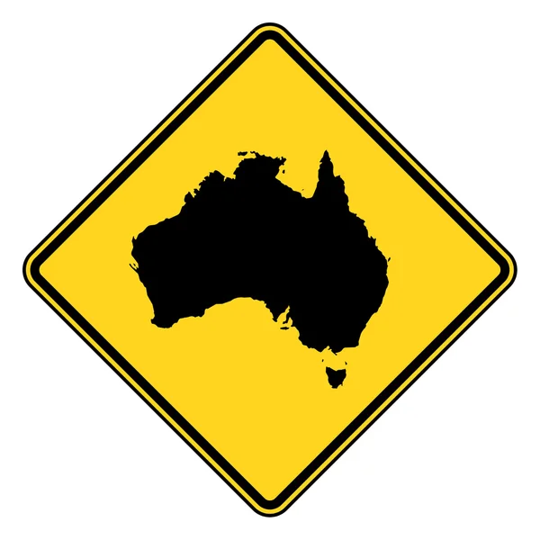 Australia cartello stradale — Foto Stock