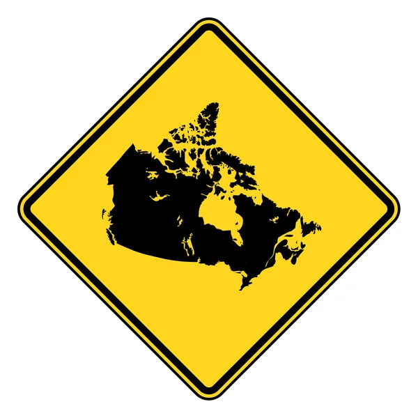 Canadá sinal de estrada — Fotografia de Stock