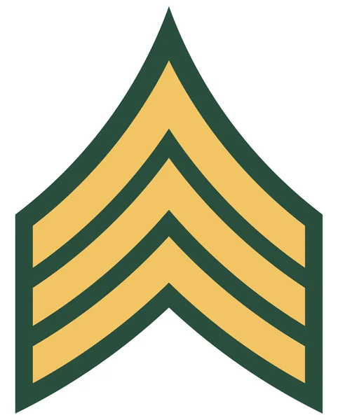 Rango americano de insignia de sargento —  Fotos de Stock