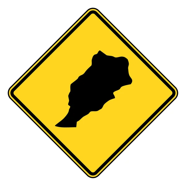 Morocco road sign — Stock Photo, Image