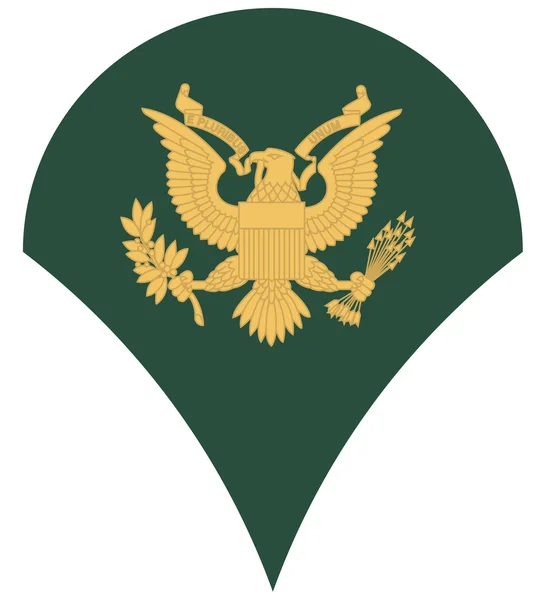 US army specialist insignia — Stock Photo, Image
