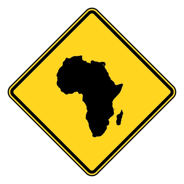 Африка дорожній знак — стокове фото