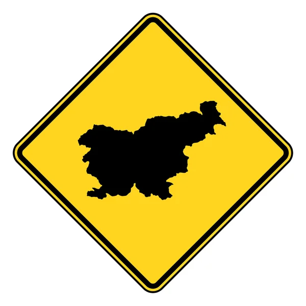 Словенія дорожній знак — стокове фото