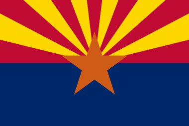 Arizona State flag clipart