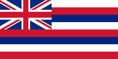 Hawaii state flag clipart