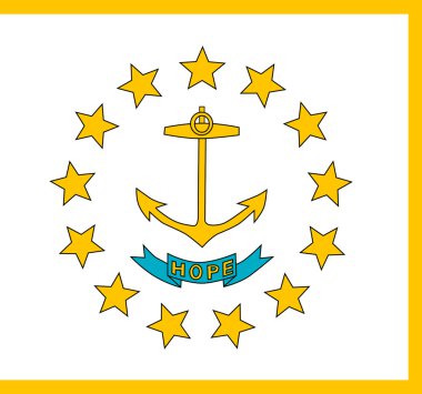 Rhode Island eyalet bayrağı